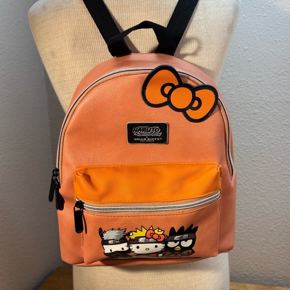 Loungefly Sanrio Hello Kitty x Naruto Shippuden Cosplay Mini Backpack - Picture 5 of 12